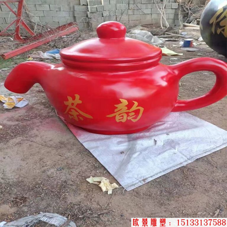 不锈钢流水茶壶景观 茶壶喷泉 茶壶案例 不锈钢材质